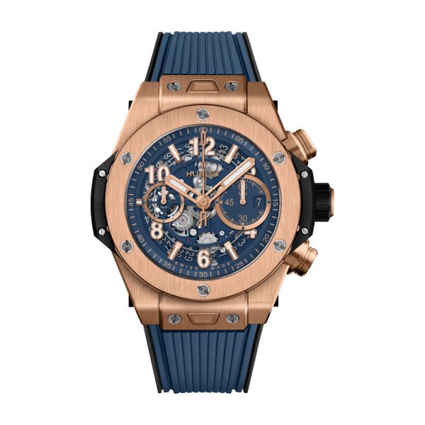 Big Bang unico king gold blue 44 mm soldier shot 1