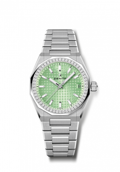 DEFY Skyline 36 Green With Diamond 16.9400.67061.I001