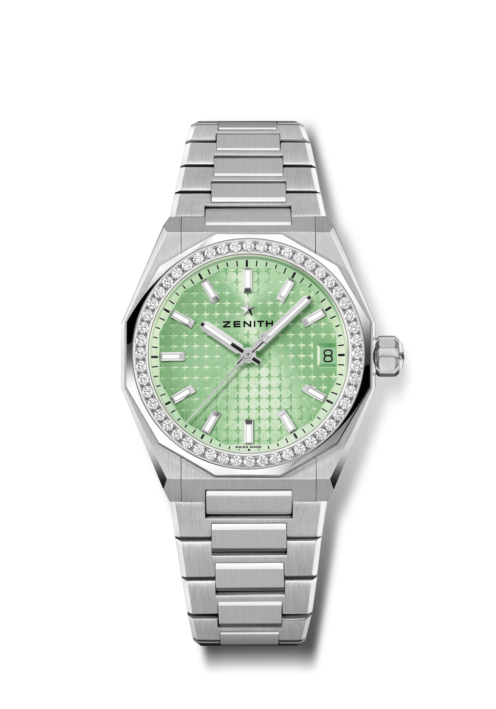 DEFY Skyline 36 Green With Diamond 16.9400.67061.I001