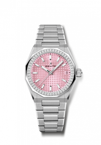 DEFY Skyline 36 Pink With Diamond 16.9400.67018.I001