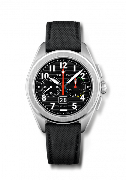 ZENITH Pilot Big Date Flyback Steel 03.4000.365221.I001