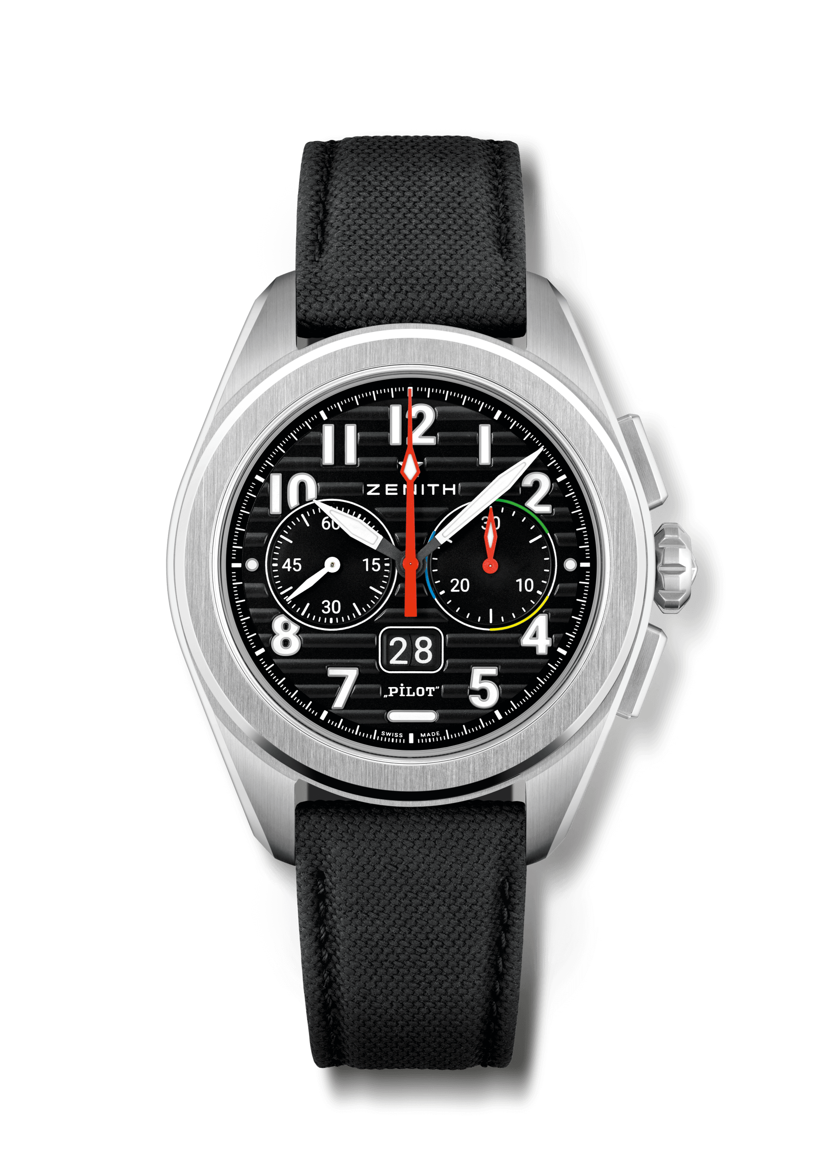 ZENITH Pilot Big Date Flyback Steel 03.4000.365221.I001